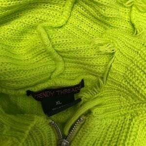 Women's Neon Green Sweater